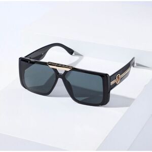 Square Black Big Frame Fashion Sunglasses